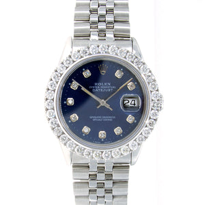 Rolex Datejust SS with Diamond Dial and Bezel - Chicago Pawners & Jewelers