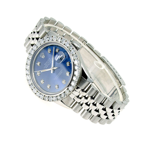 Rolex Datejust SS with Diamond Dial and Bezel - Chicago Pawners & Jewelers
