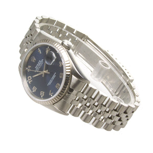 Rolex Datejust SS Blue Arabic Dial - Chicago Pawners & Jewelers