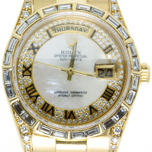 Rolex Day-Date President with Baguette Diamond Dial Bezel - Chicago Pawners & Jewelers