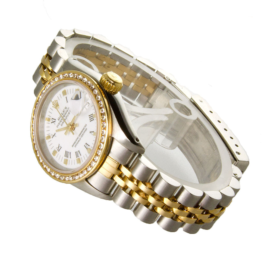 Rolex Lady Datejust SS/18K with Diamond Bezel - Chicago Pawners & Jewelers