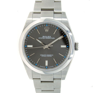 Rolex Oyster Perpetual 39 Rhodium Dial - Chicago Pawners & Jewelers