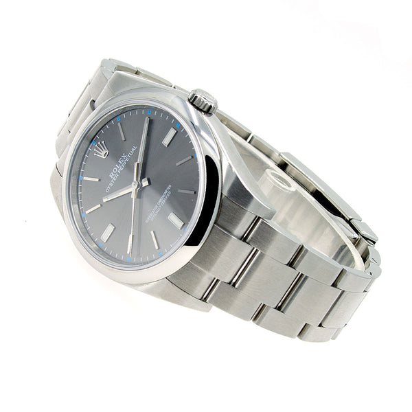 Rolex Oyster Perpetual 39 Rhodium Dial