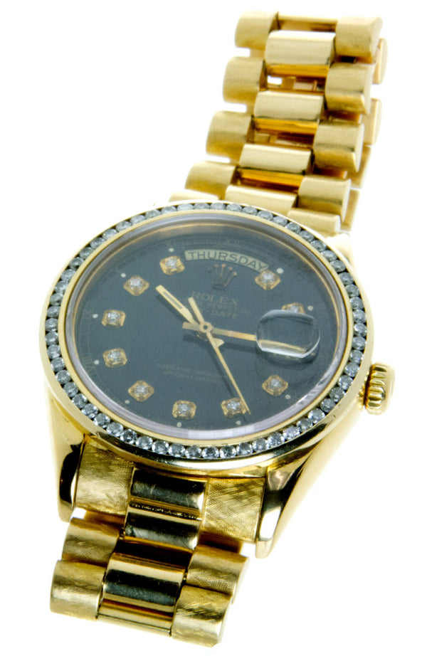 Rolex Day-Date President with Diamond Dial Bezel - Chicago Pawners & Jewelers