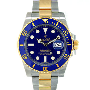 Rolex Submariner Date SS/18K Blue Dial - Chicago Pawners & Jewelers