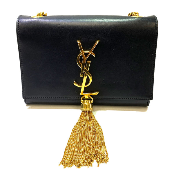 Saint Laurent Small Chain Wallet with Tassel - Chicago Pawners & Jewelers