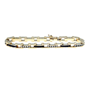 2.70ct Sapphire & Diamond Bracelet - Chicago Pawners & Jewelers