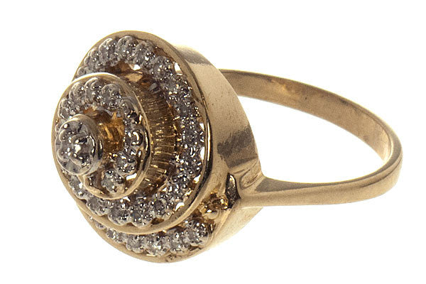 Diamond Swirl Cocktail Ring - Chicago Pawners & Jewelers