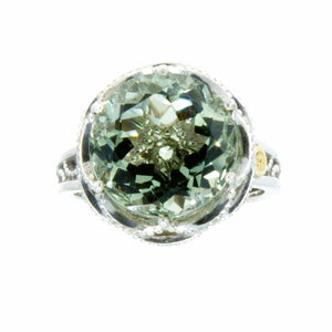 Tacori Crescent Gem Ring with Prasiolite Quartz - Chicago Pawners & Jewelers