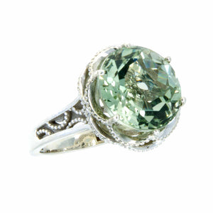 Tacori Crescent Gem Ring with Prasiolite Quartz - Chicago Pawners & Jewelers