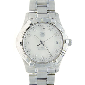 TAG Heuer Aquaracer White Pearl Diamond Dial - Chicago Pawners & Jewelers