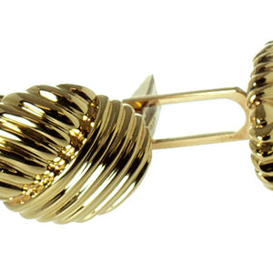 Tiffany & Co. 18kt Gold Ribbed Cufflinks - Chicago Pawners & Jewelers