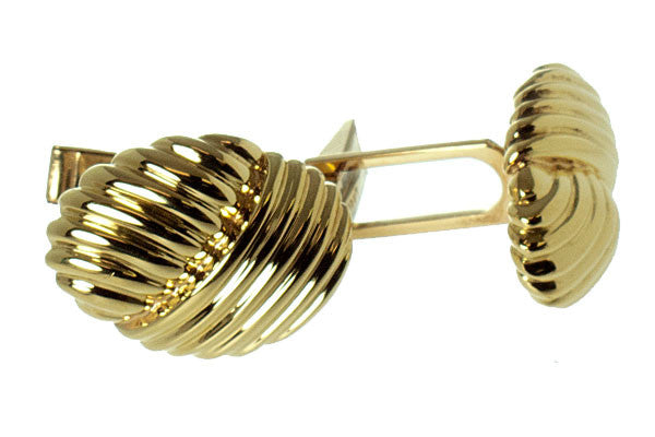 Tiffany & Co. 18kt Gold Ribbed Cufflinks - Chicago Pawners & Jewelers