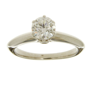 Tiffany & Co. Platinum 0.80ct Solitaire Diamond Engagement Ring - Chicago Pawners & Jewelers