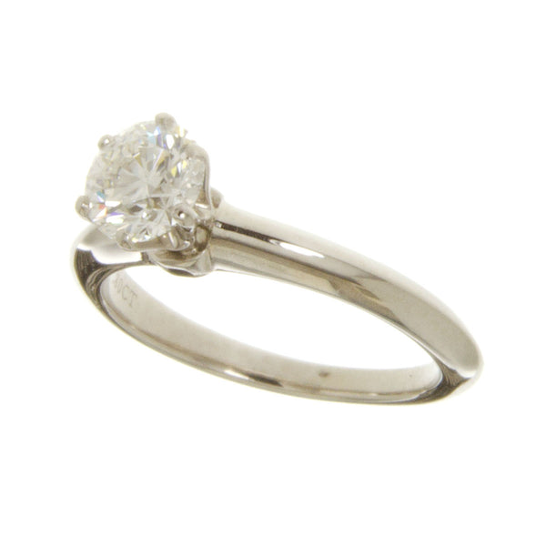 Tiffany & Co. Platinum 0.80ct Solitaire Diamond Engagement Ring - Chicago Pawners & Jewelers