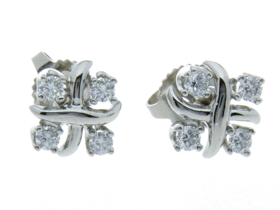 Tiffany & Co. Schlumberger Lynn Diamond Earrings - Chicago Pawners & Jewelers