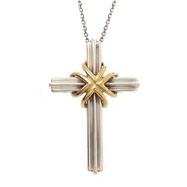 Tiffany & Co. Silver & 18kt Gold Cross - Chicago Pawners & Jewelers