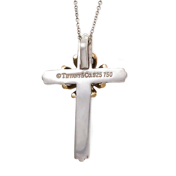 Tiffany & Co. Silver & 18kt Gold Cross - Chicago Pawners & Jewelers