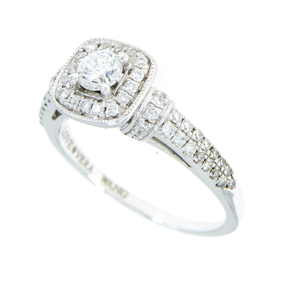 Zales Vera Wang Love Collection 1-3/4 CT. T.w. Oval Diamond Frame  Engagement Ring in 14K White Gold | CoolSprings Galleria