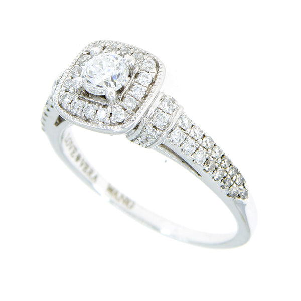 Vera Wang Love 3/4ct Diamond Frame Engagement Ring - Chicago Pawners & Jewelers