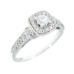 Vera Wang Love 3/4ct Diamond Frame Engagement Ring - Chicago Pawners & Jewelers