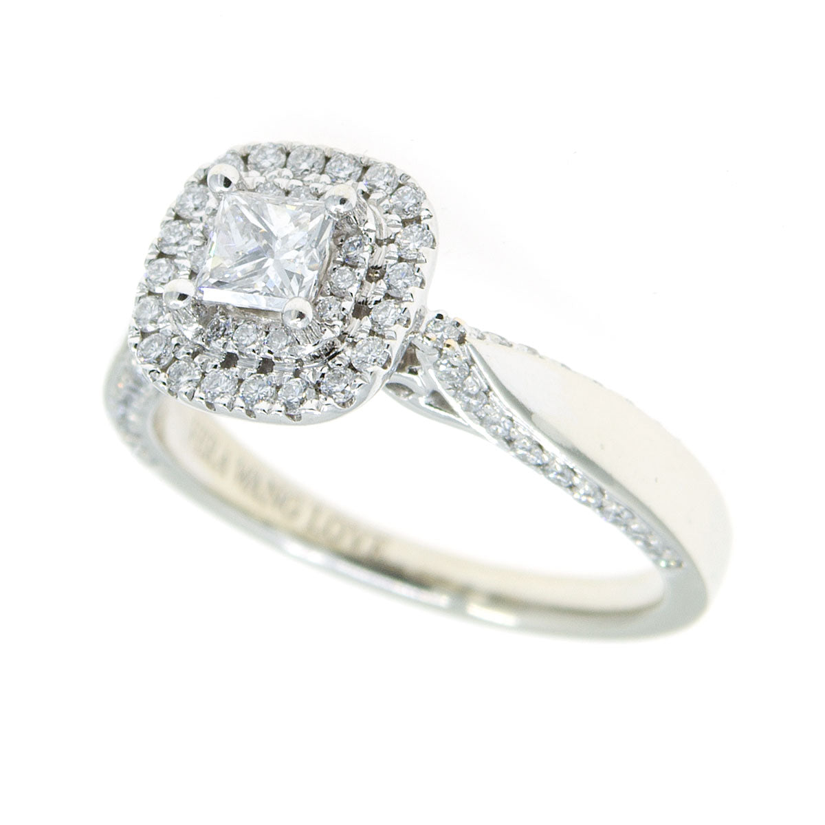 Zales Vera Wang Love Collection CT. T.w. Diamond Frame Bridal Set in 14K  White Gold | CoolSprings Galleria