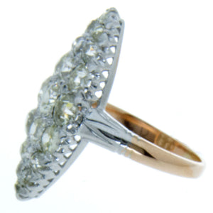 Victorian 3.00ct Diamond Navette Ring - Chicago Pawners & Jewelers