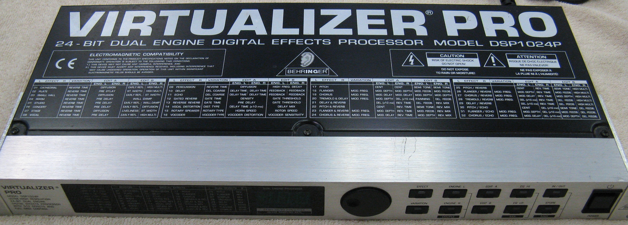 VIRTUALIZER PRO DSP1024P デジタルエフェクトプロセッサー Behringer Virtualizer Pro DSP1024P | Chicago Pawners & Jewelers
