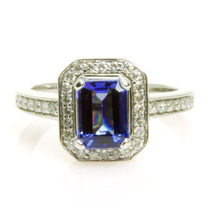 2.00ct Tanzanite & Diamond Ring - Chicago Pawners & Jewelers
