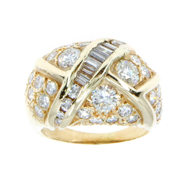 3.00ct Diamond Bombe Cocktail Ring - Chicago Pawners & Jewelers