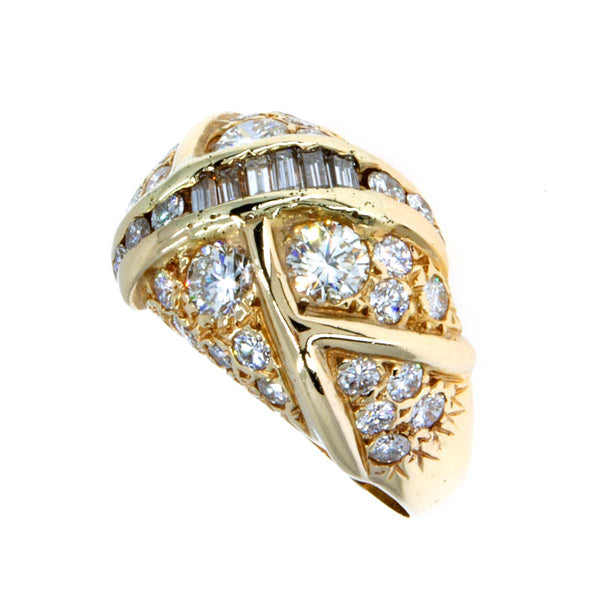 3.00ct Diamond Bombe Cocktail Ring - Chicago Pawners & Jewelers