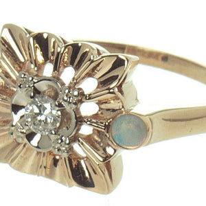 Vintage Opal & Diamond Ring - Chicago Pawners & Jewelers